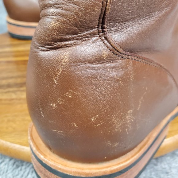 Thursday Boots Men's US 11.5 Brown Leather Lace Up Ankle Comfort Casual - Picture 7 of 13